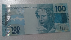 Cédula de 100 Reais de Serie N I 036868746 Chancelas de Fernando Haddad e Roberto Campos Neto Flor de Estampa - comprar online