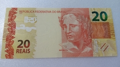 Cédula de 20 Reais de 2018 C.354 Serie G E 126818393 Chancelas de Eduardo Refinetti Guardia e Ilan Goldfajn Flor de Estampa - comprar online