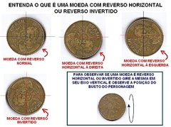 Moeda de 50 Centavos de 1956 Bronze Alumínio Reverso Horizontal à Esquerda Escassa WR 16 na internet