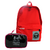 Mochila kipling reflex Y035 Buda Rojo + cartuchera neceser de Regalo!!