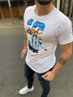 Remera Argentina Messi Maradona - comprar online