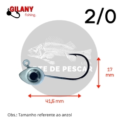 Jig Head Lizard Pintada - Gilany Fishing - Para pesca com iscas softs artificiais