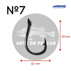 Pacote Anzol Super Chinu 4X Strong Black Nickel - Marine Sport - loja online