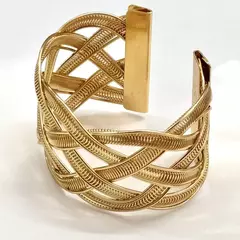 Bracelete de Metal Largo Trança - comprar online