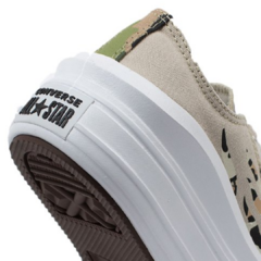 Tenis All Star Move Ox Flame Animal Print Bege Cano Baixo - comprar online