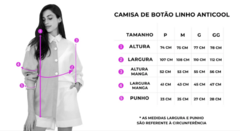 Camisa de Botão Linho Anticool Resort Rosa - loja online