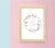 Quadro Infantil Monograma floral - comprar online