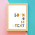 Quadro Infantil Frase Born To Be Great