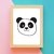 Quadro Infantil Panda Lino