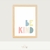 Quadro Frase Infantil Be Kind - colors na internet