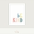 Quadro Frase Infantil Be Kind - colors - comprar online