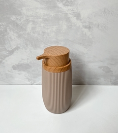 Dispenser Praga Beige Con Madera - comprar online