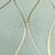 Detalhe do Papel de Parede Linhas Verde Chá Brilho Metálico Dourado Vinílico Lavável - Coleção Enchantment - 10 metros | 120103 - Ciça Braga