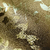 Detalhe do Papel de Parede Folhas Dourado Brilho Metálico Vinílico Lavável - Coleção Enchantment - 10 metros | 121306 - Ciça Braga