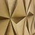 Efeito do Papel de Parede Geométrico Dourado 3D - 9,50 metros | 156-360103Q - Ciça Braga
