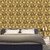 Quarto decorado por Papel de Parede Geométrico Dourado 3D - 9,50 metros | 156-360103Q - Ciça Braga