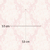 Tamanho da estampa do Papel de Parede Infantil Arabesco Rosa leve Brilho Glitter - Coleção Abracadabra - 9,50 metros | 181128 - Ciça Braga
