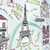 Estampa do Papel de Parede Torre Eiffel Paris para Decoração de Quarto de Adolescentes - Coleção Algodão Doce 190966 | 9,50 metros | Cola Grátis - Ciça Braga