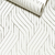 Detalhes do Papel de Parede Geométrico Off-White com Linhas Fio Prata - 9,5 metros | 210663 - Ciça Braga