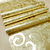 Rolo do Papel de Parede Arabesco Dourado com Fio Laminado - 9,5 metros | 210676 - Ciça Braga 