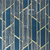 Tamanho da estampa do Papel de Parede Geométrico Estilizado Azul e Nude - 9,50 metros | 283-66084 - Ciça Braga