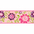 Faixa de Papel de Parede Floral Rosa e Roxo Detalhes em Brilho - Coleção Girl Power 3954 | 4,57 metros | Cola Grátis - Ciça Braga
