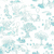 Papel de Parede Ursinho Pooh e sua Turma Tons Azul Vinílico Lavável - Coleção Disney York II - 10 metros | 7868 | Cola Grátis - Ciça Braga