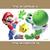 Cartela com Adesivo de Parede Super Mario e Yoshi para Decoração de Quarto Infantil | REF: 883 - Ciça Braga