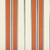 Papel de Parede Listrado Laranja Escuro e Creme Brilho - Coleção Classic Stripes -  10 metros | 889100 - Ciça Braga