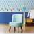 Quarto de bebe decorado usando o Papel de Parede Liso Azul - Play - Importado Lavável | 98304  (Italiano) - Ciça Braga