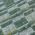 Detalhes da estampa do Papel de Parede Geométrico Estilizado Verde Leve Brilho - Coleção Avalon 1 156 | 10 metros | Cola Grátis - Ciça Braga