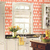 Cozinha decorada com o Papel de Parede Pera Coral e Branco - Bistrô - Importado Lavável | 8661 (Americana) - Ciça Braga