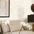 Sala decorada por Papel de Parede Flores Off-White e Cru (Detalhes em brilho metálico) - Importado Lavável - Flow (Italiano) | 34361 - Ciça Braga