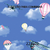 Combina com do Papel de Parede Balão e Nuvem Azul e Colorido - 10 metros | 223602 - Ciça Braga