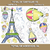 Cartela do Adesivo de Parede Paris Torre Eiffel para Decoração de Quarto Infantil | REF: 1390 - Ciça Braga