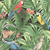 Zoom do Papel de Parede Natureza Tropical Colorido da coleção Unique Ciça Braga