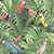 Detalhes do Papel de Parede Natureza Tropical Colorido da coleção Unique Ciça Braga
