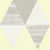 Papel de Parede Infantil Triângulos Amarelo e Cinza - 10 metros | 221702 - Ciça Braga