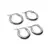 3562-1 -2 Aros Argollas de Acero Blanco (16 y 20 mm) - comprar online