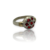 LARA 14 Anillo Frutilla Rojo Plata y Oro