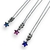 4268 Conjunto Dije Estrella + Cadena - Variedad de Colores Acero Quirúrgico - comprar online