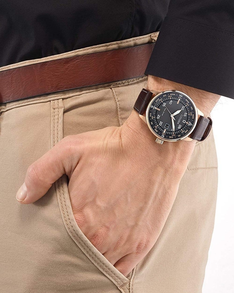 Reloj citizen cuero hot sale