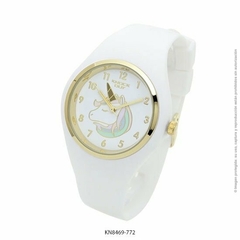 Reloj knock out 8469 Malla silicona analogico de mujer blanco. AGTE oficial - comprar online