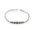 SNAKE 03 Pulsera Bolitas Cierre Regulable Plata 925