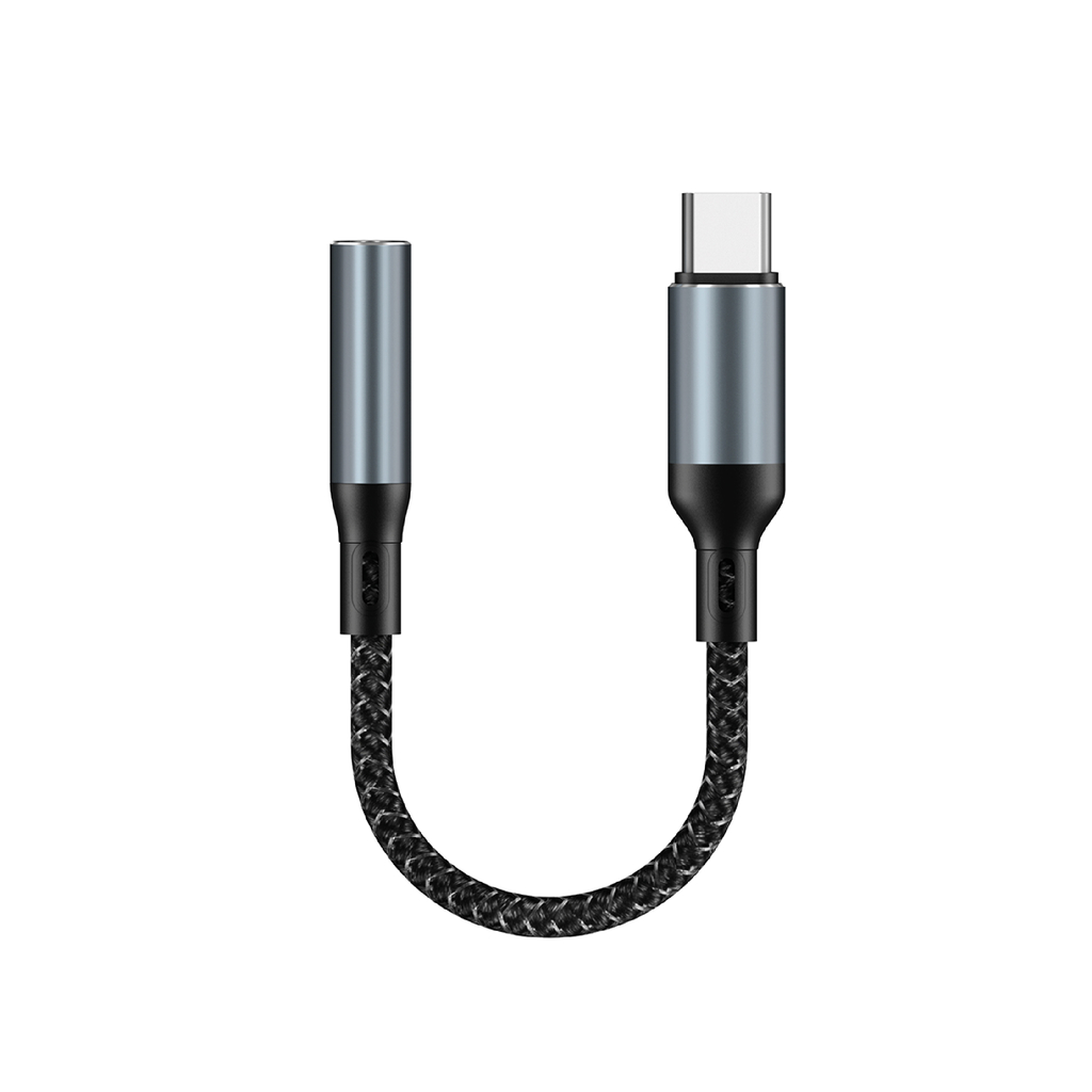 Adaptador de Audio TIPO C (Macho) a 3,5mm (Hembra) 4C - Ideal para conectar  Auriculares o parlantes 3,5mm en USB C En Caja - Skyway