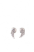 Brinco Angel com Diamantes/ Linha Essential/ Ouro Branco