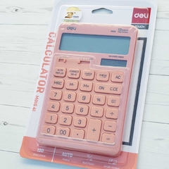 Calculadora Touch 12 Digitos Rosa Pastel Deli EM 01541