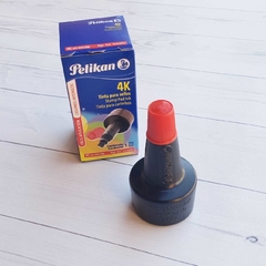 Tinta para sello Pelikan Roja Frasco 30 cc