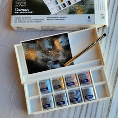 Acuarelas Metalizadas + Pincel Winsor&Newton W0390702