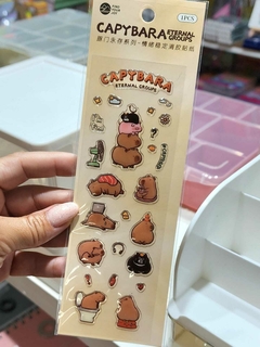 Stickers Gelatina 3D Capybara c/u CHZ 1527 c/u - comprar online